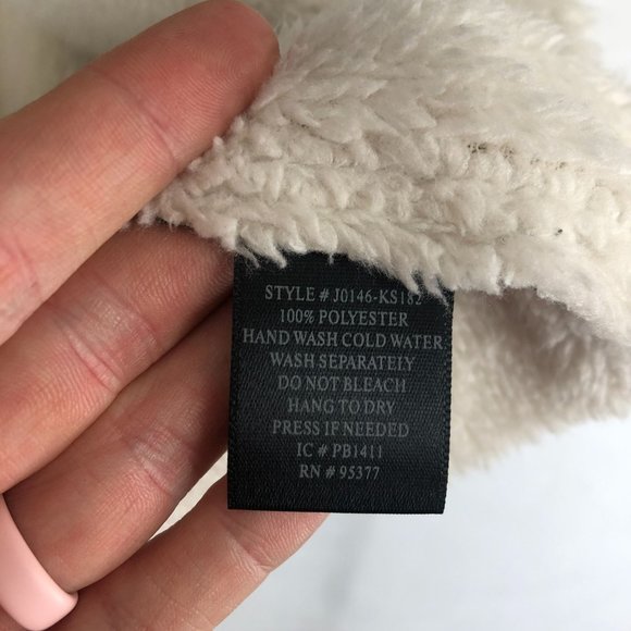 Sanctuary Women's Size Medium Grey White Snug Blanket Sherpa Bonded Jacket - Picture 9 of 11